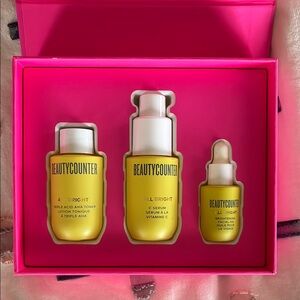 Beautycounter All Bright Skincare Set - Yellow
